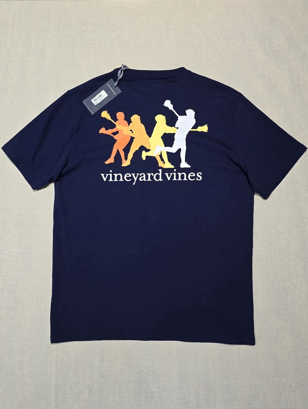 Vineyard Vines Mens Navy Lacrosse Tee Size Medium